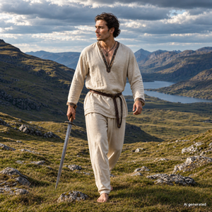 Arne Viking Linen Trousers, Natural
