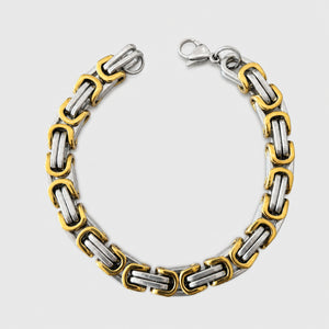 Two Tone Byzantine Bracelet