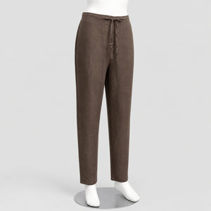 Warden of Eldwyn Handmade Linen Trouser, Brown