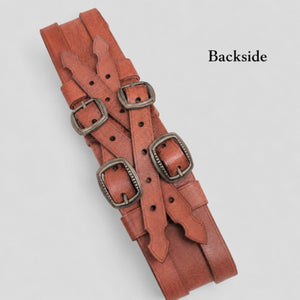 Handcrafted Leather belt, Brown