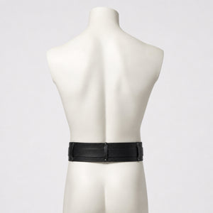 Handcrafted Wanderer Leather Belt, Black