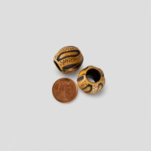 10 Pcs Natural Horn Tribal Barrel Beads