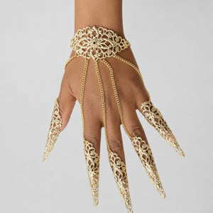 The Shadow Filigree Hand Harness, Gold
