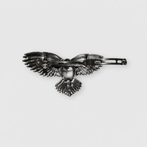 Nordic Style Owl Hair Clip, Silver