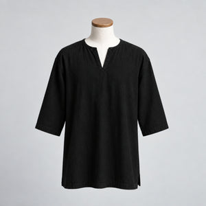 Warden Of Eldwyn Linen Short Sleeve Tunic, Black