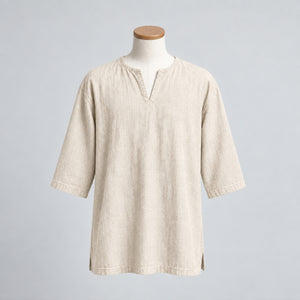Warden Of Eldwyn Linen Short Sleeve Tunic, Natural
