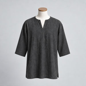 Warden Of Eldwyn Linen Short Sleeve Tunic, Grey