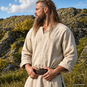 Warden Of Eldwyn Linen Tunic, Natural