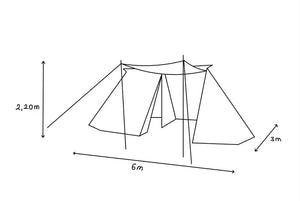 Dealer Tent 3x6 natural