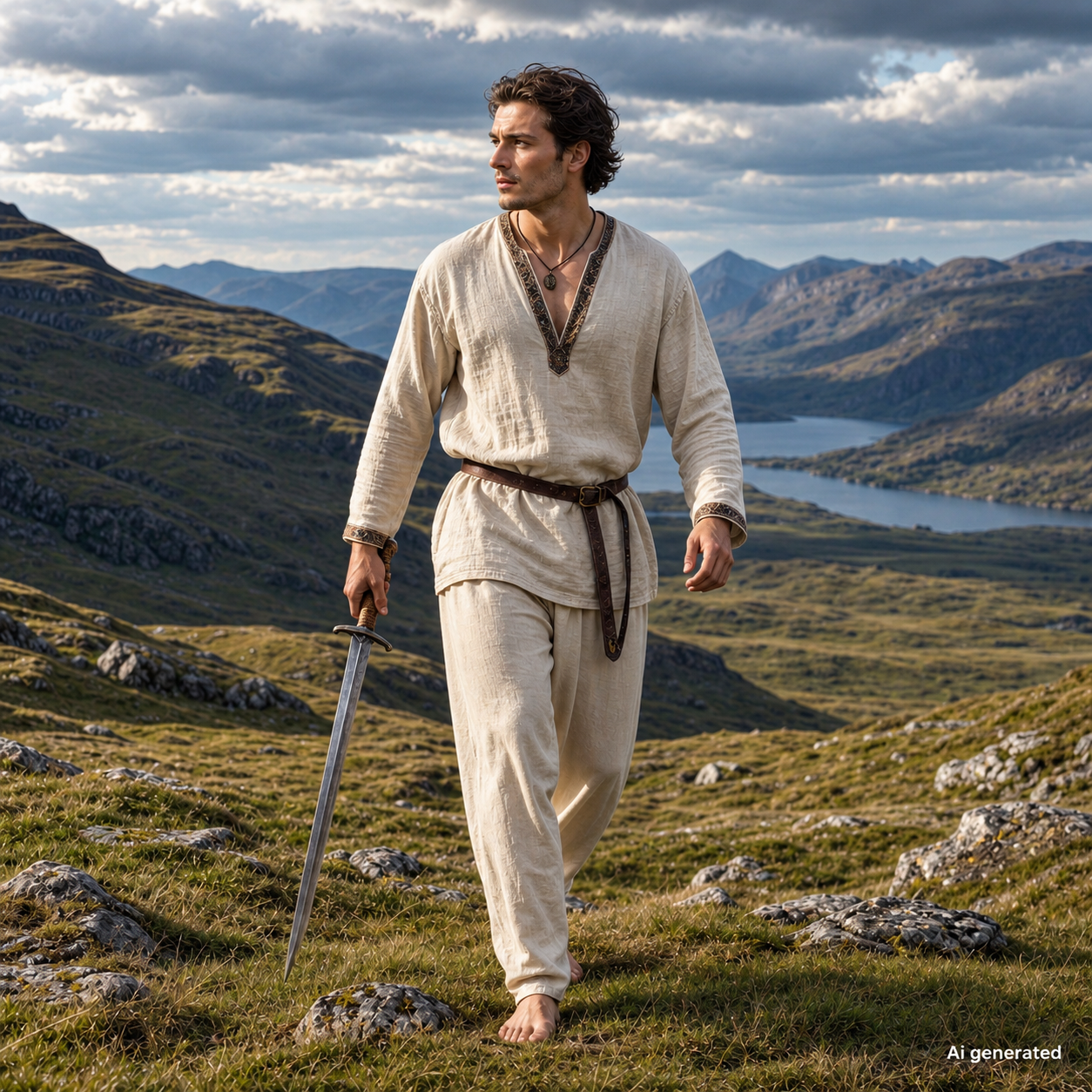 Arne Viking Linen Trousers, Natural