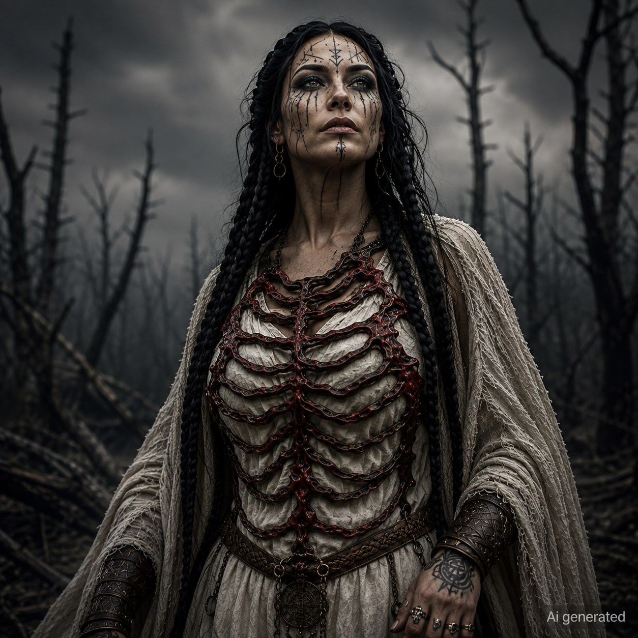 Skeleton Harness, Red