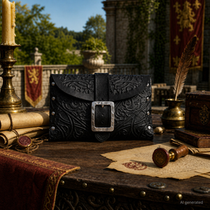 Handcrafted Leather Bag, Black