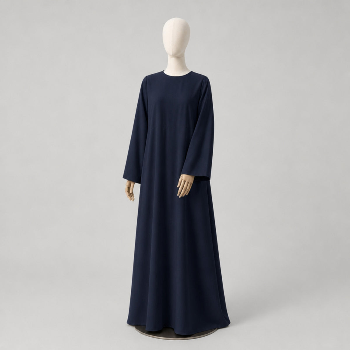 Beatrix Handcrafted Linen Dress, Dark Blue