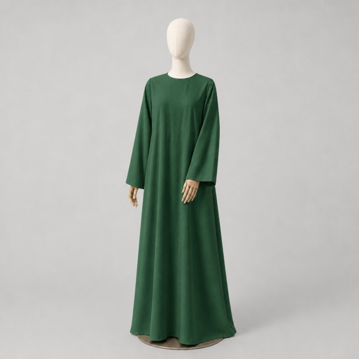 Beatrix Handcrafted Linen Dress, Green