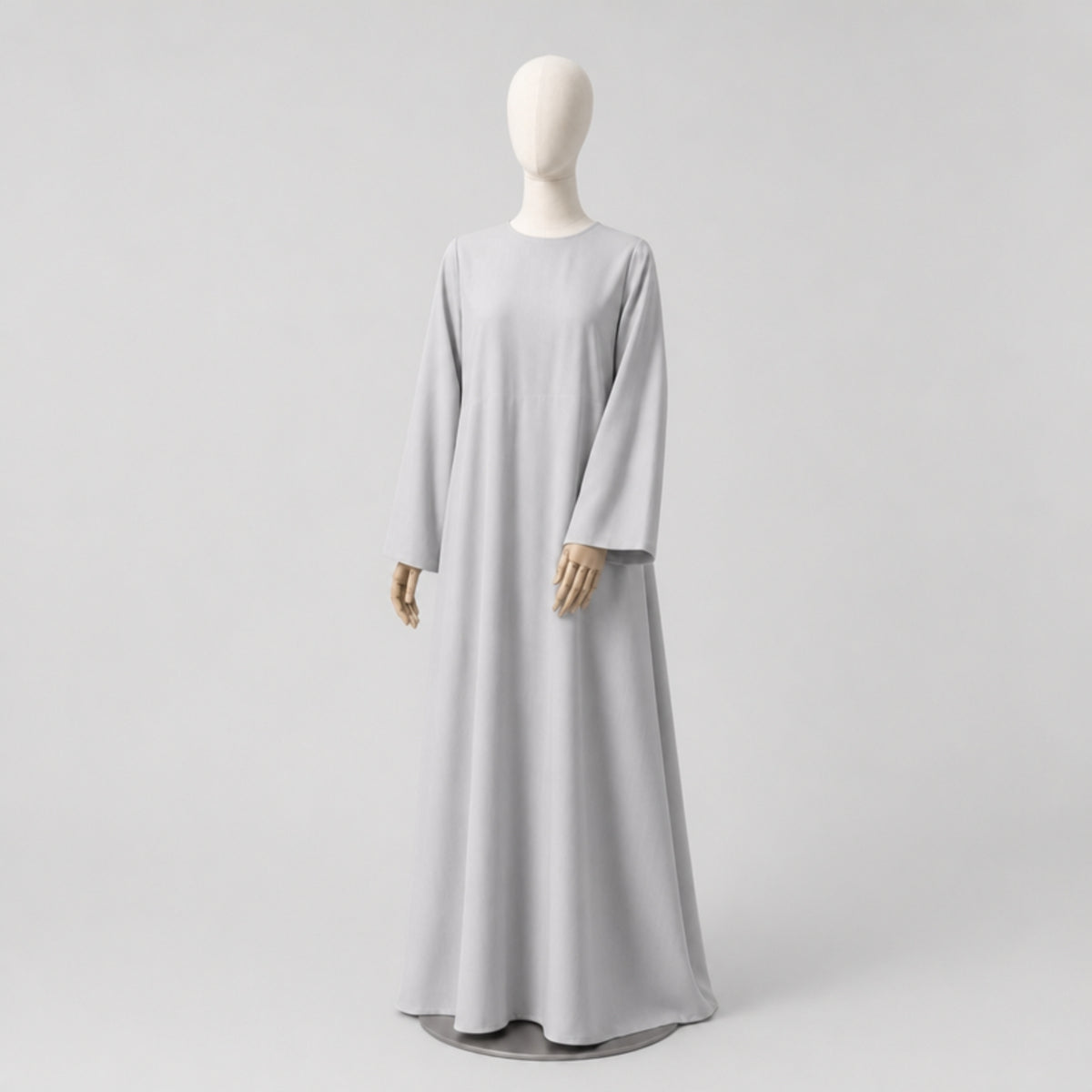 Beatrix Handcrafted Linen Dress, Grey