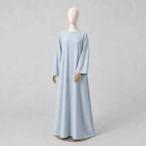 Beatrix Handcrafted Linen Dress, Ice Blue