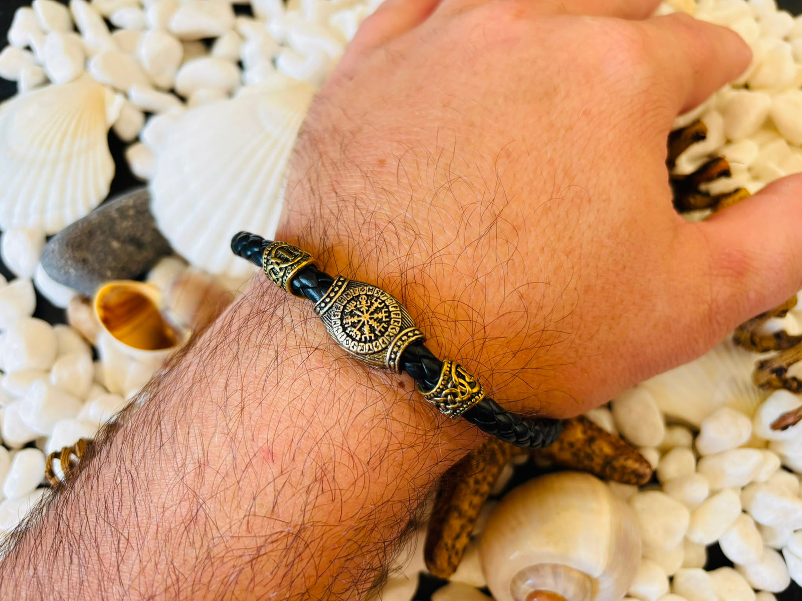 Viking Norse Runes Amulet Bracelet