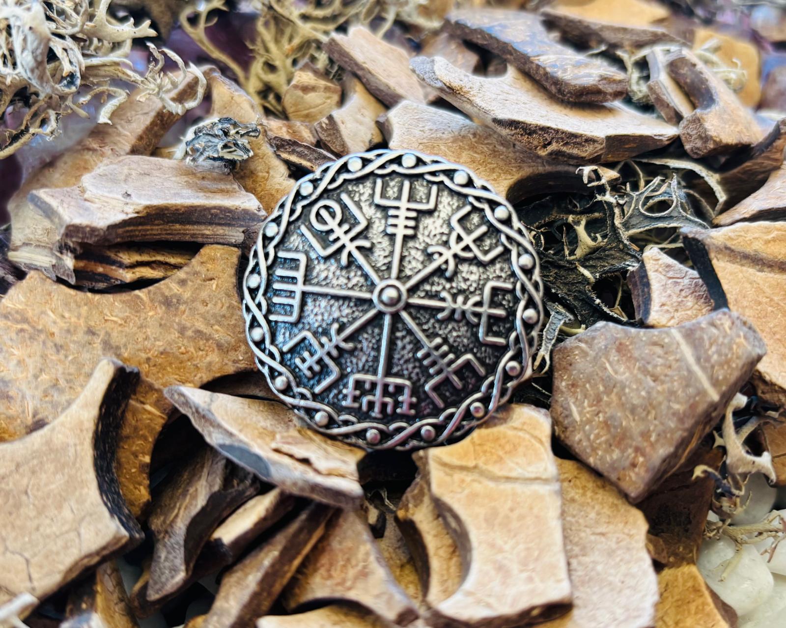 Norse Mythology Warrior Viking Brooch, Silver