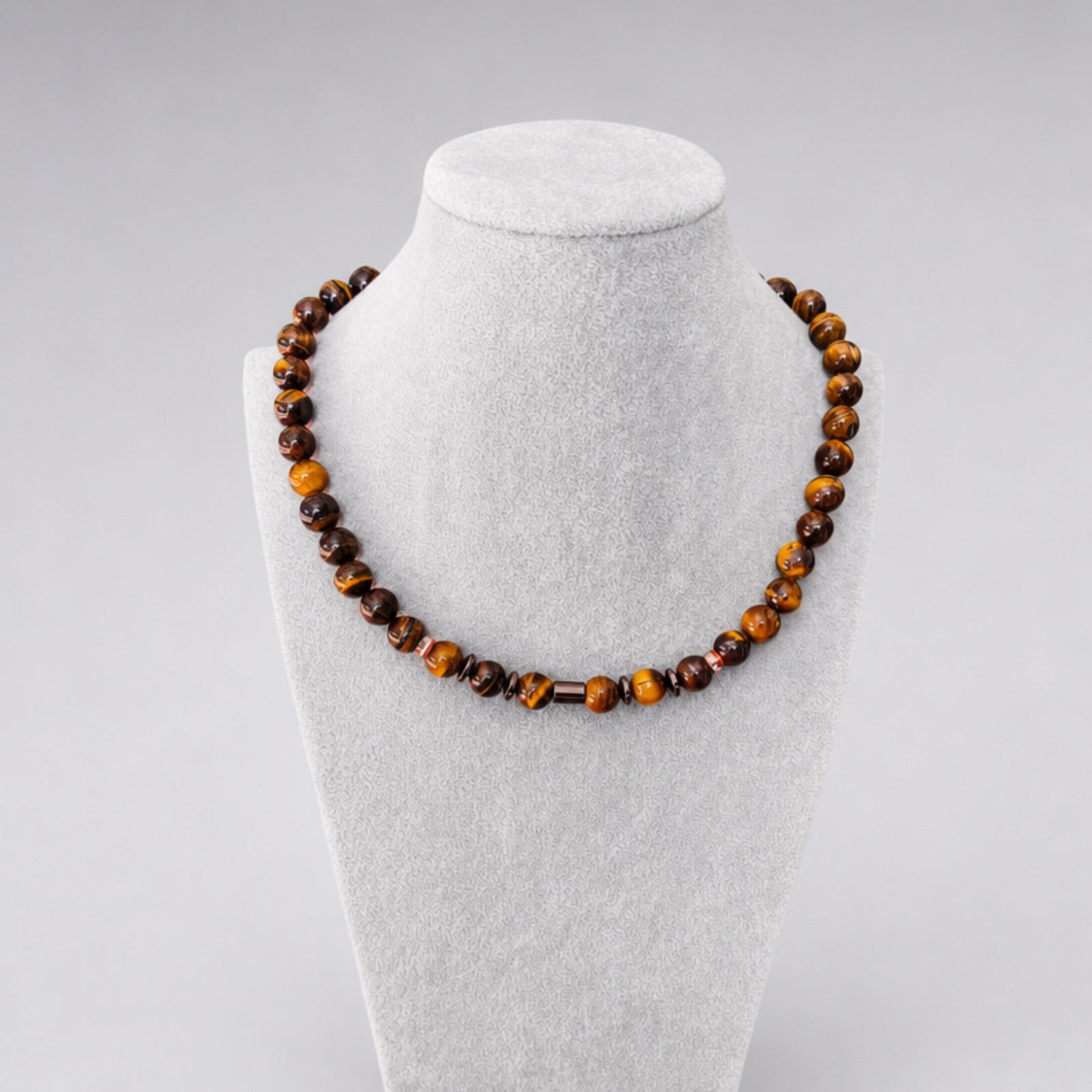 Handcrafted Tiger's Eye Necklace, Unisex