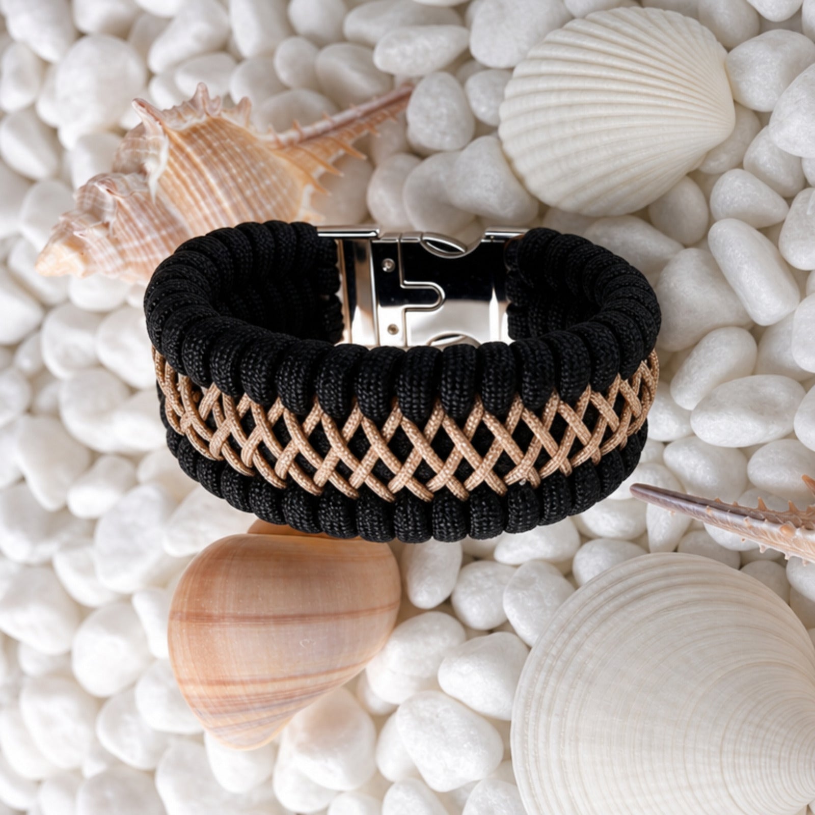Paracord Bracelet Black/Brown