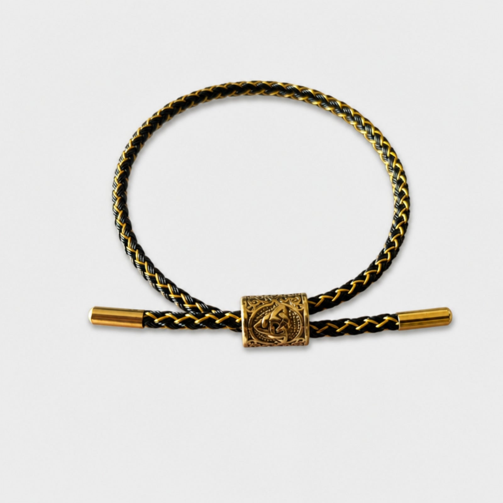 Viking Bangle Bracelet, Gold