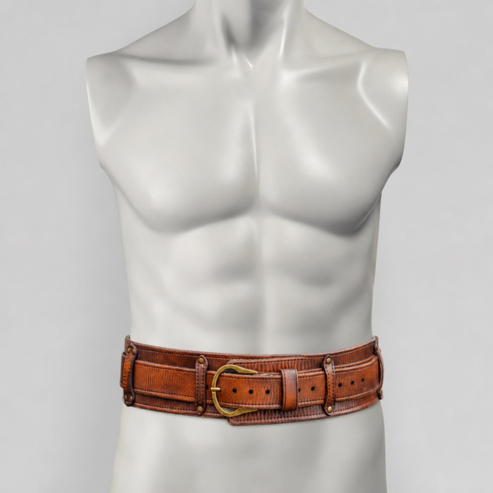 Handcrafted Wanderer Leather Belt, Brown