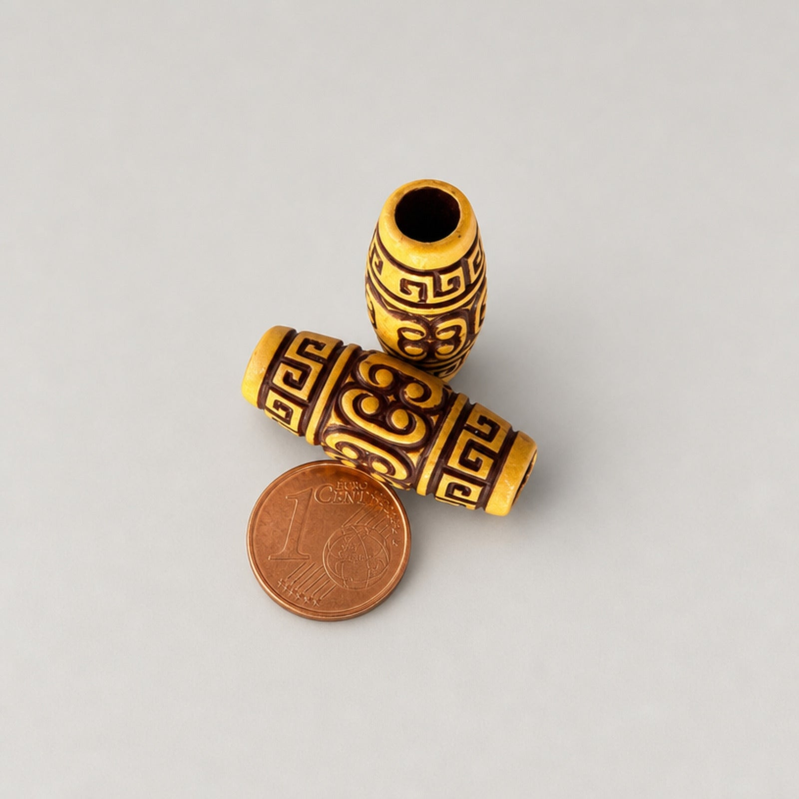 10 Pcs Tribal-Style Hair tube beads