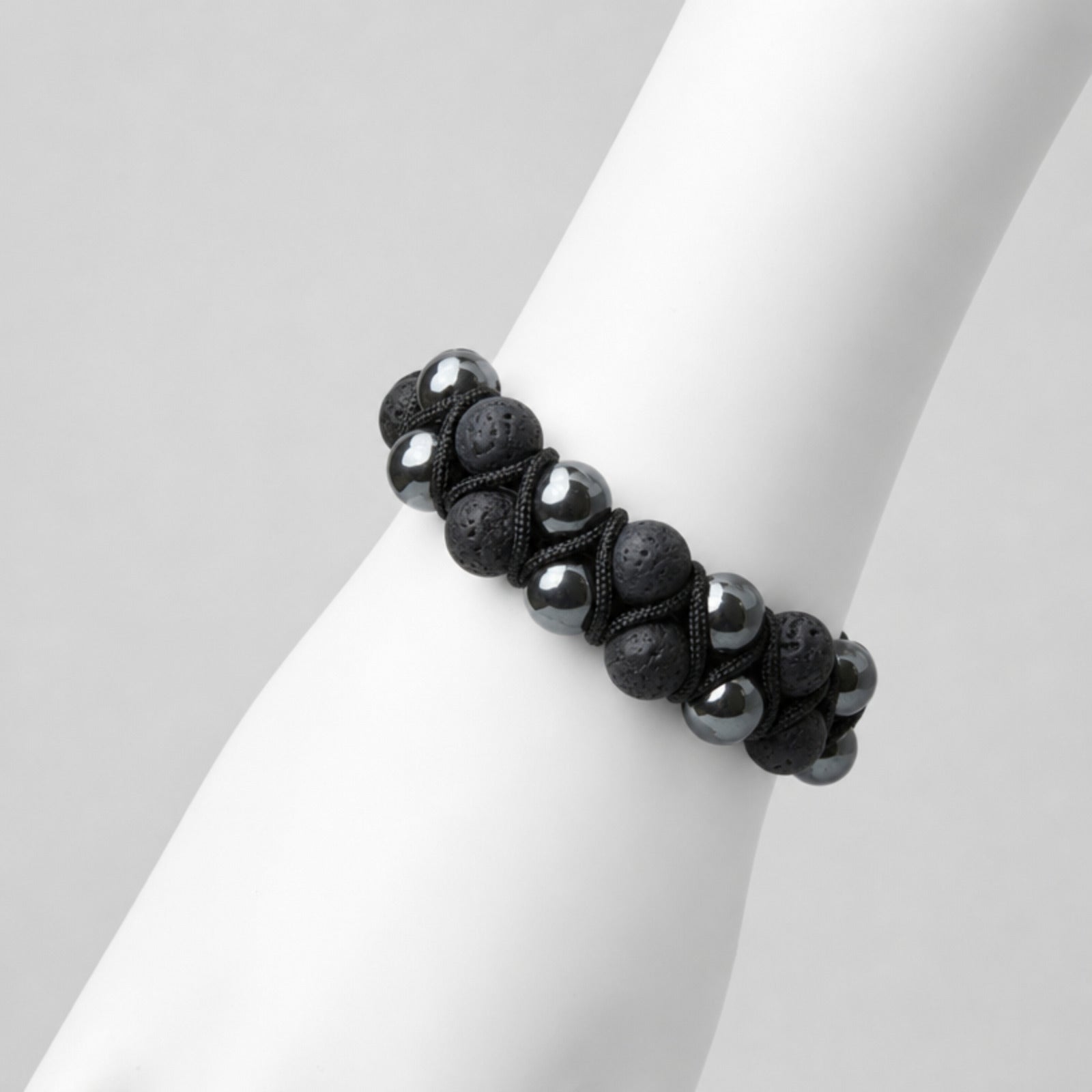Handcrafted Double Row Natural Stone Bracelet, Unisex
