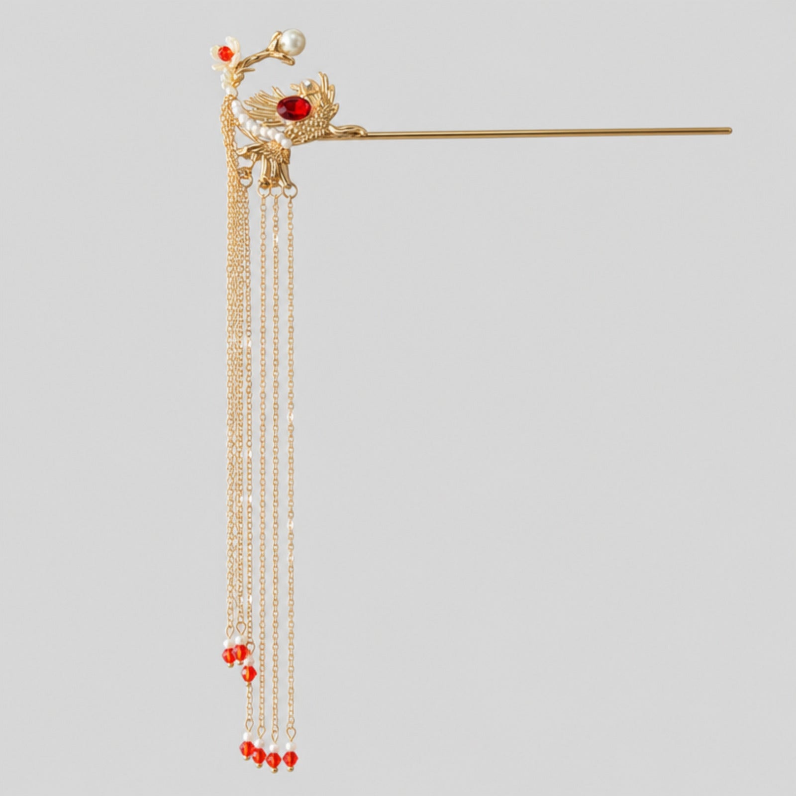 Hanfu Tassel Hairpin, Gold