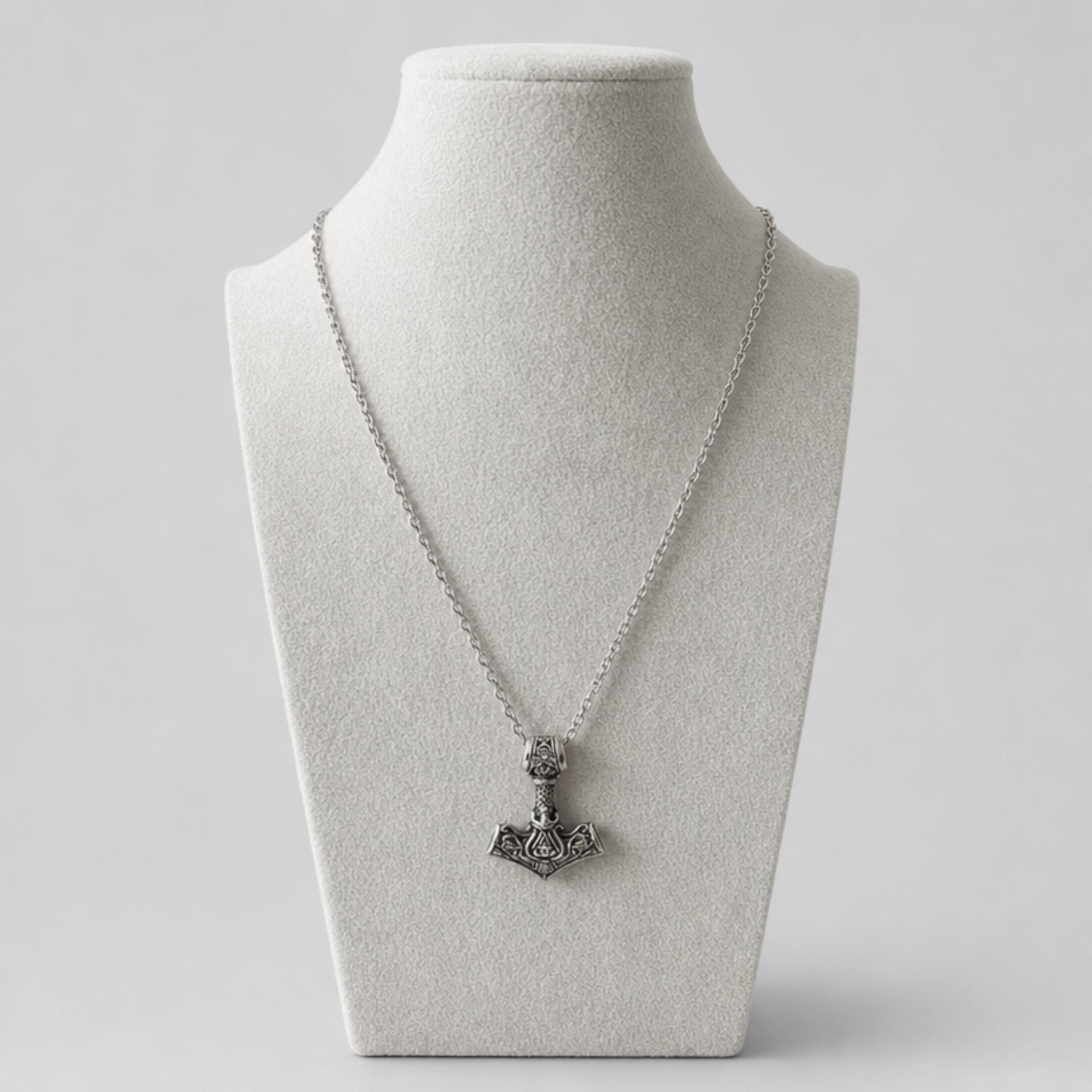 Thors Hammer Pendant, Silver