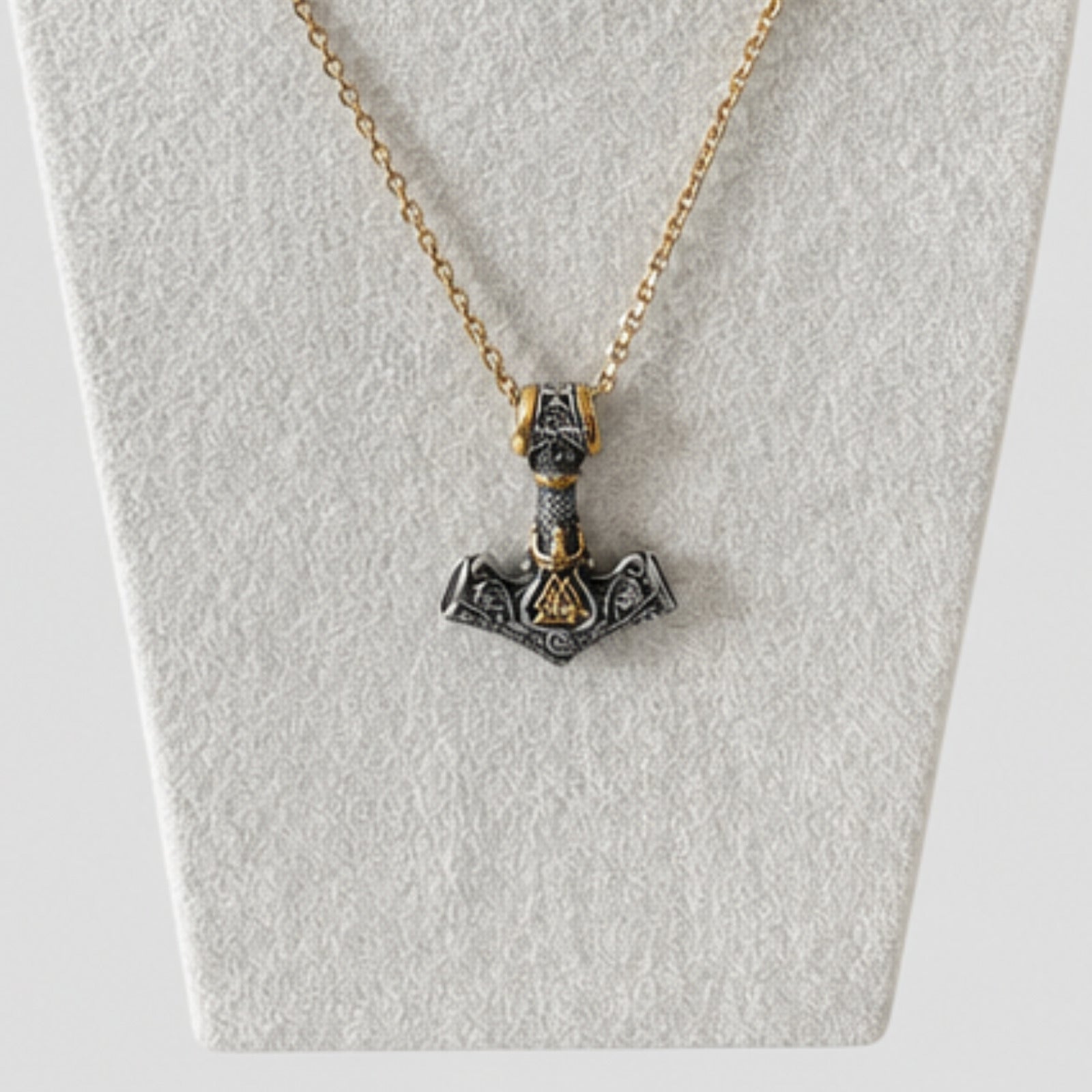 Thors Hammer Pendant, Gold