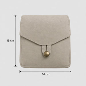 Handcrafted Linen Pouch Unisex, Natural