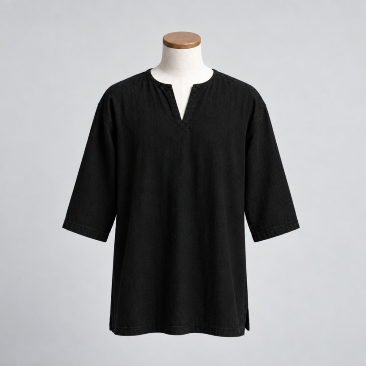 Warden Of Eldwyn Linen Short Sleeve Tunic, Black