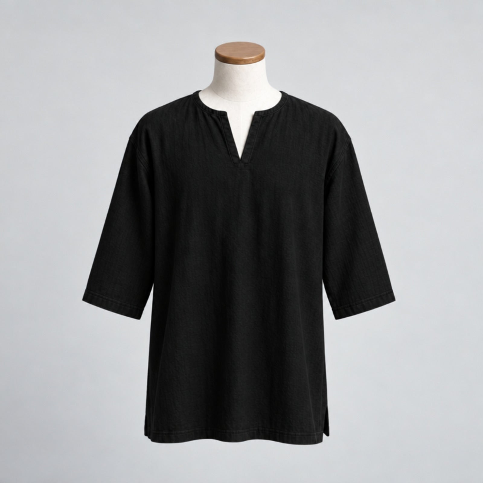 Warden Of Eldwyn Linen Short Sleeve Tunic, Black