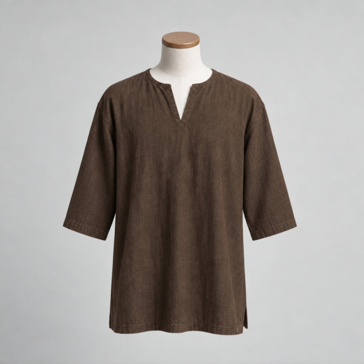 Warden Of Eldwyn Linen Short Sleeve Tunic, Brown