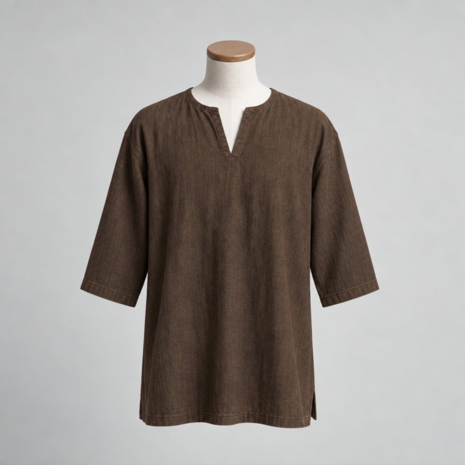 Warden Of Eldwyn Linen Short Sleeve Tunic, Brown