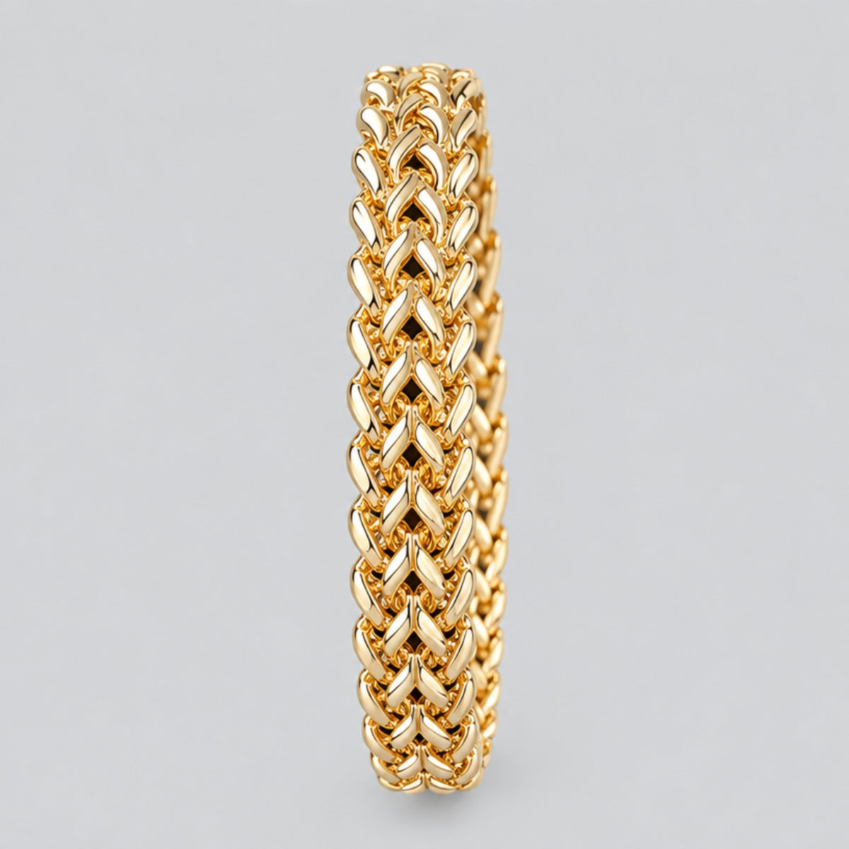 Medieval Woven Chain Armour Bracelet, Gold