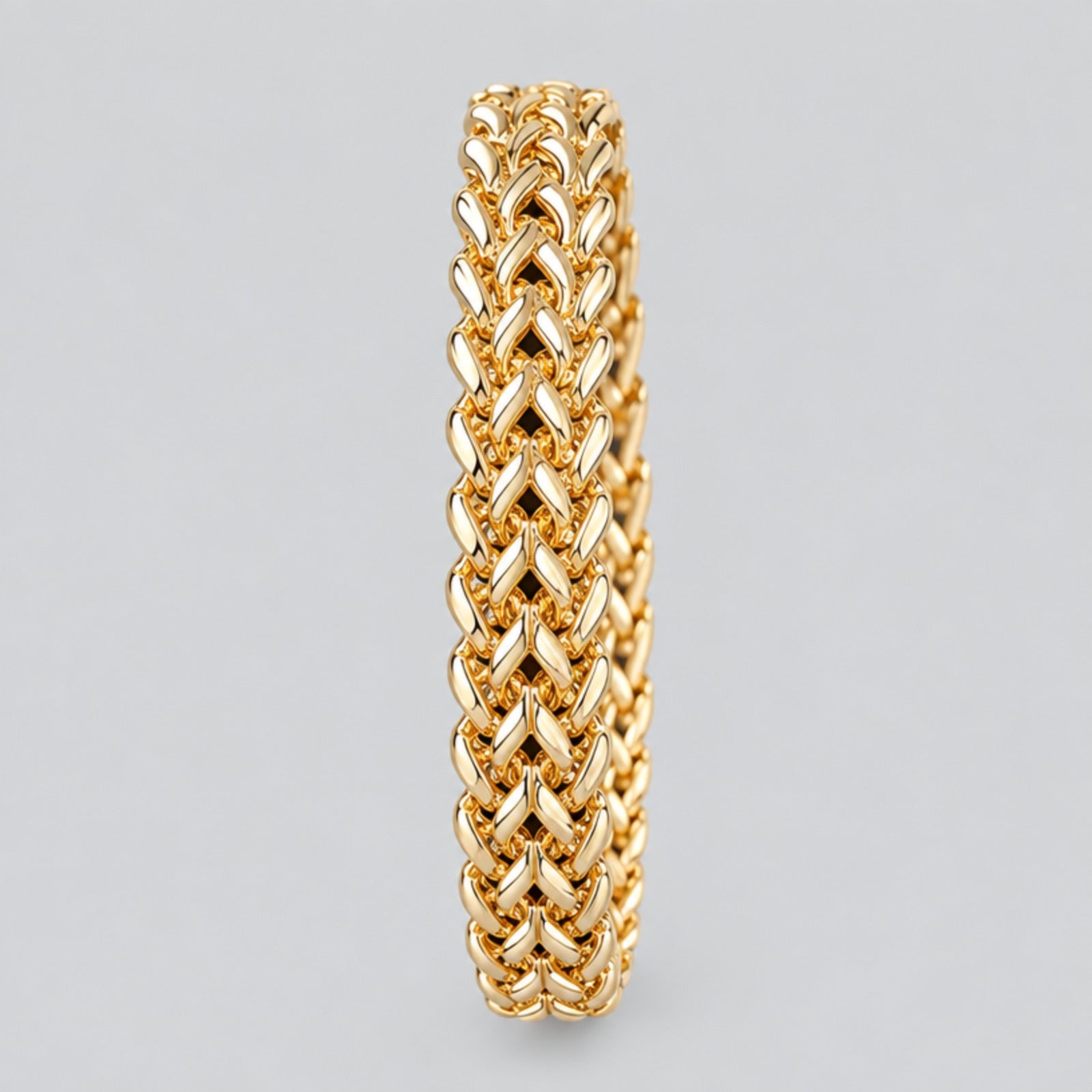 Medieval Woven Chain Armour Bracelet, Gold