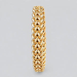 Medieval Woven Chain Armour Bracelet, Gold