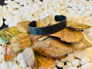 Nordic Viking Runes Bracelet, Black