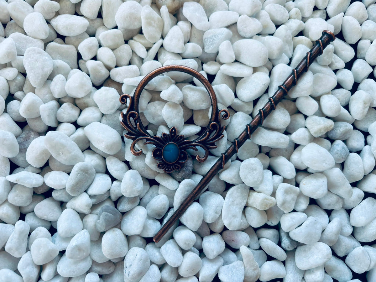 Nordic Moonlight Stone  Hairpin