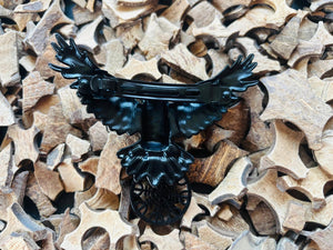 Nordic Raven Hair Clip, Black