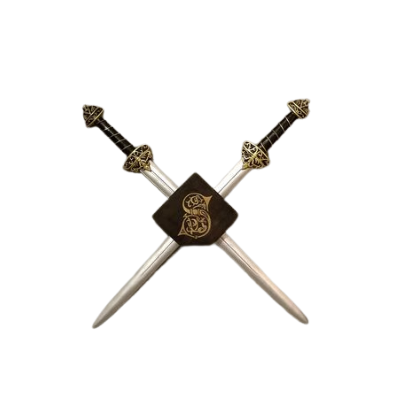 Knight's Crossed Swords Wall Display