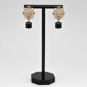 Vintage Style dangle earrings silver, Rose Gold