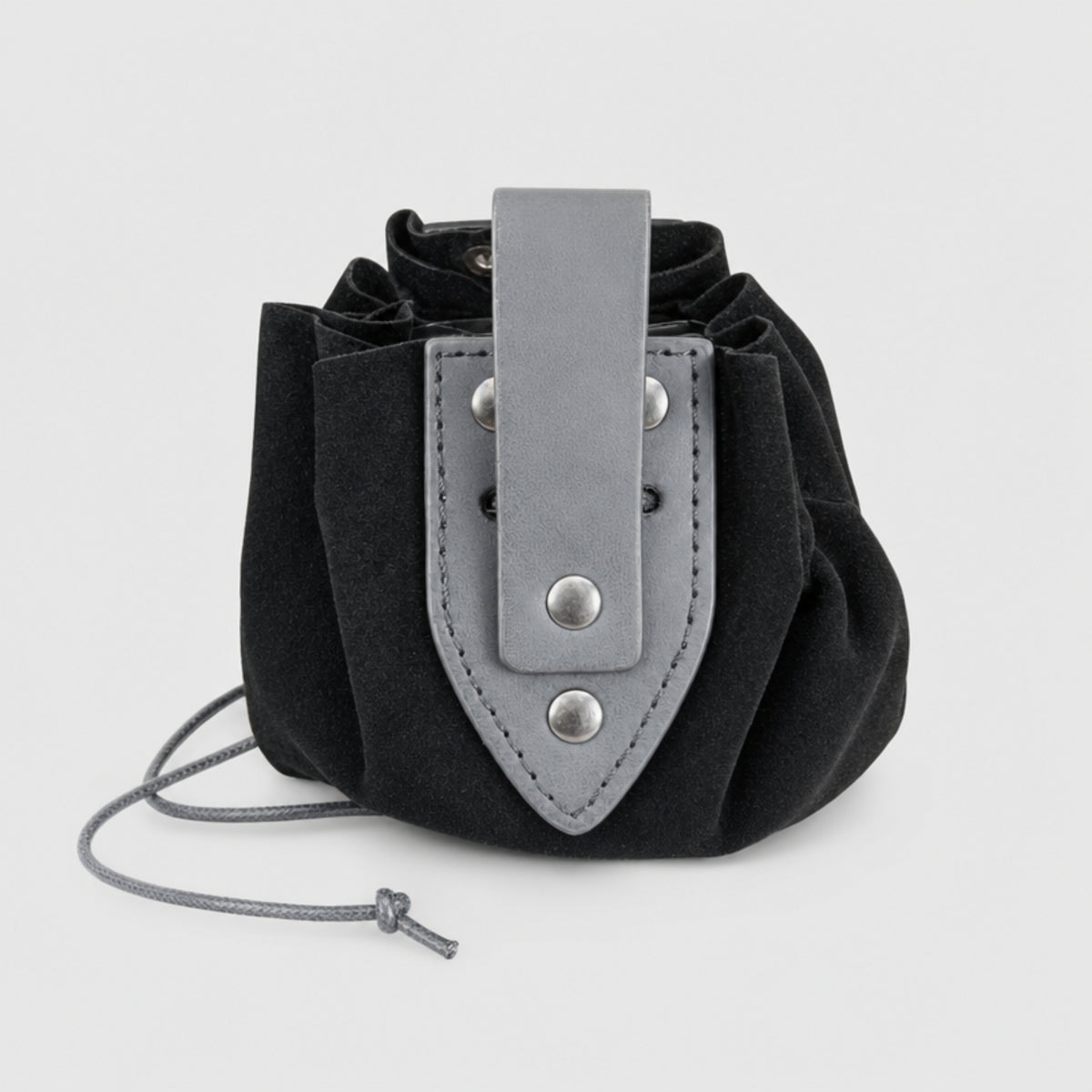 Medieval Drawstring Coin Purse, Black