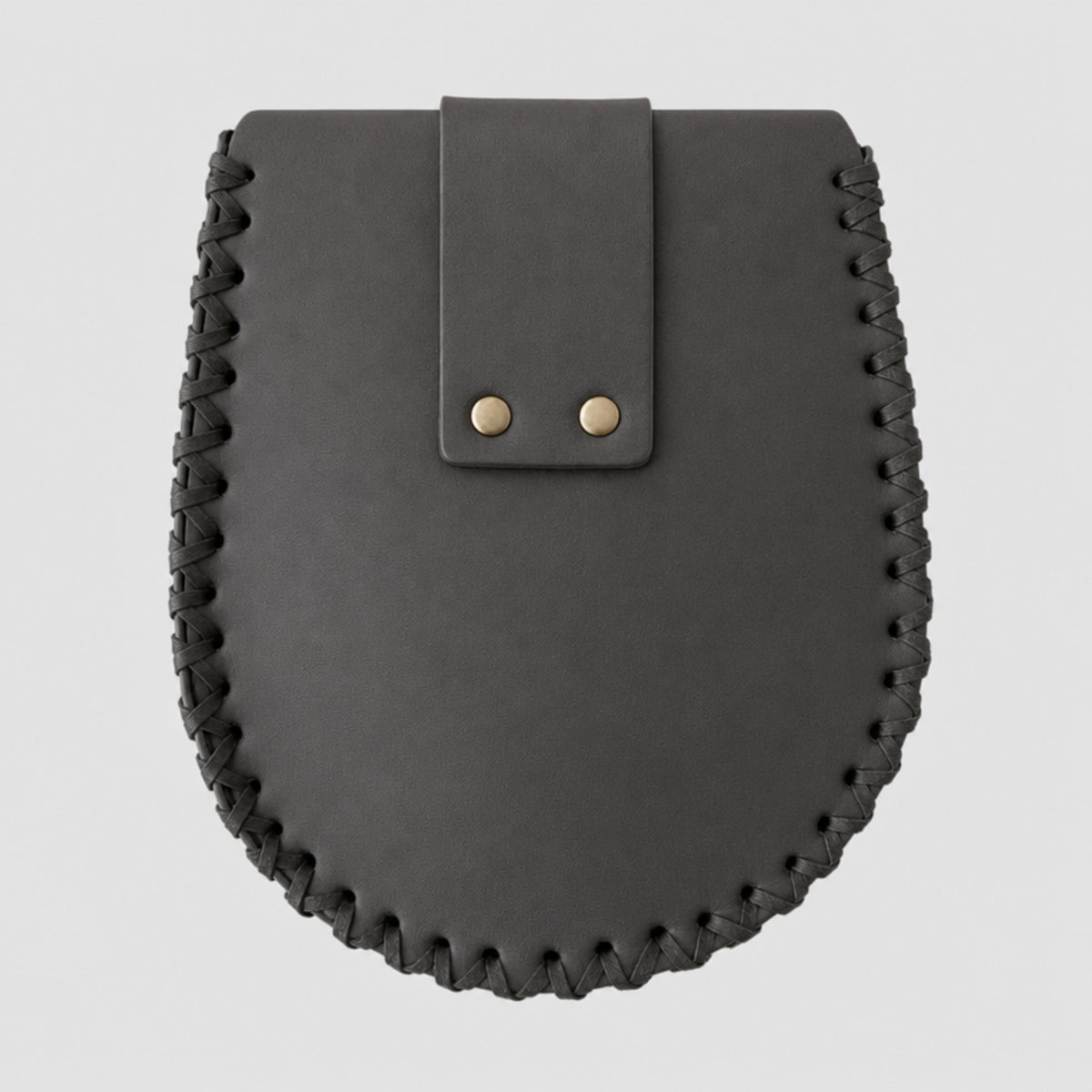 Viking Belt Bag, Wolf Tribal, Black