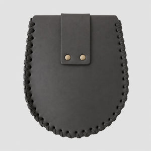 Viking Belt Bag, Wolf Tribal, Black