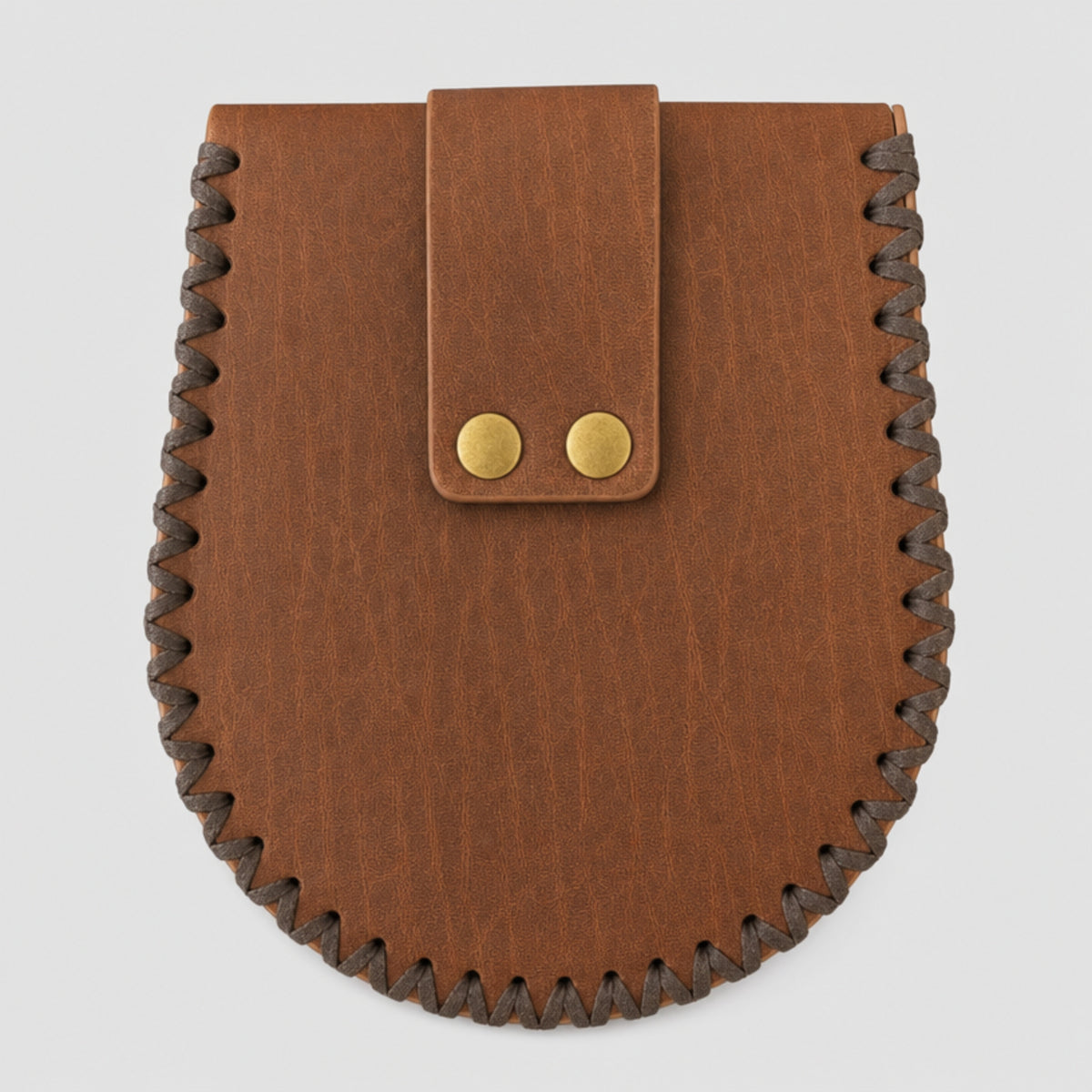 Viking Belt Bag, War Axes, Brown