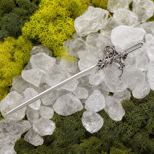 Tribal Hairpin, Silver