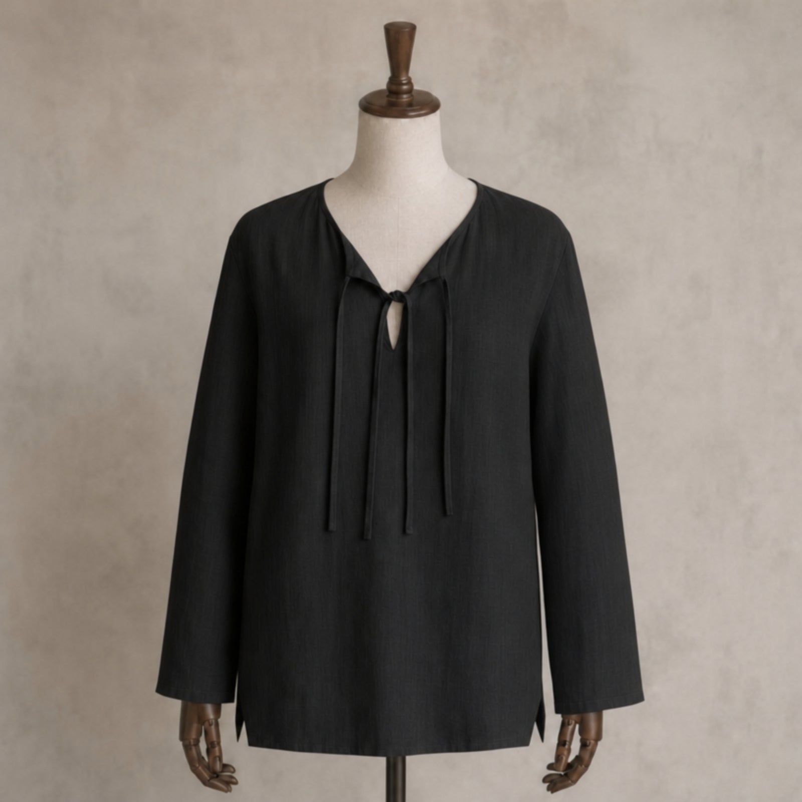 Odin Viking Linen Tunic, Black